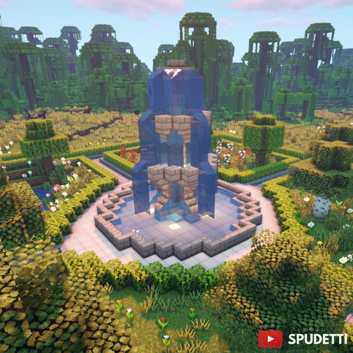 👻 Spudetti 🎃 on Twitter: "Minecraft: How to Build a Fountain