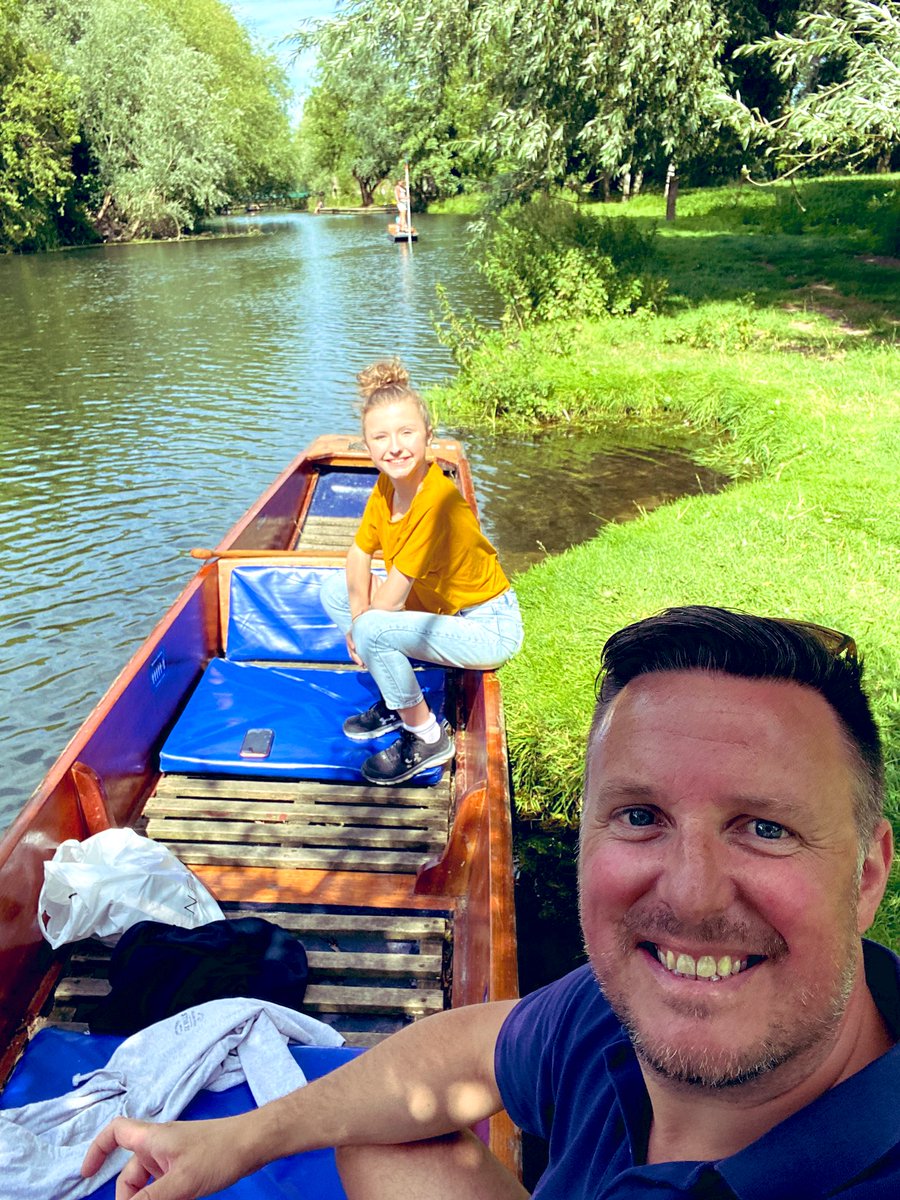 Beaut of a day in Cambridge with the youngest. Bit of punting, shopping, exploring and dinner! #lovecambridge