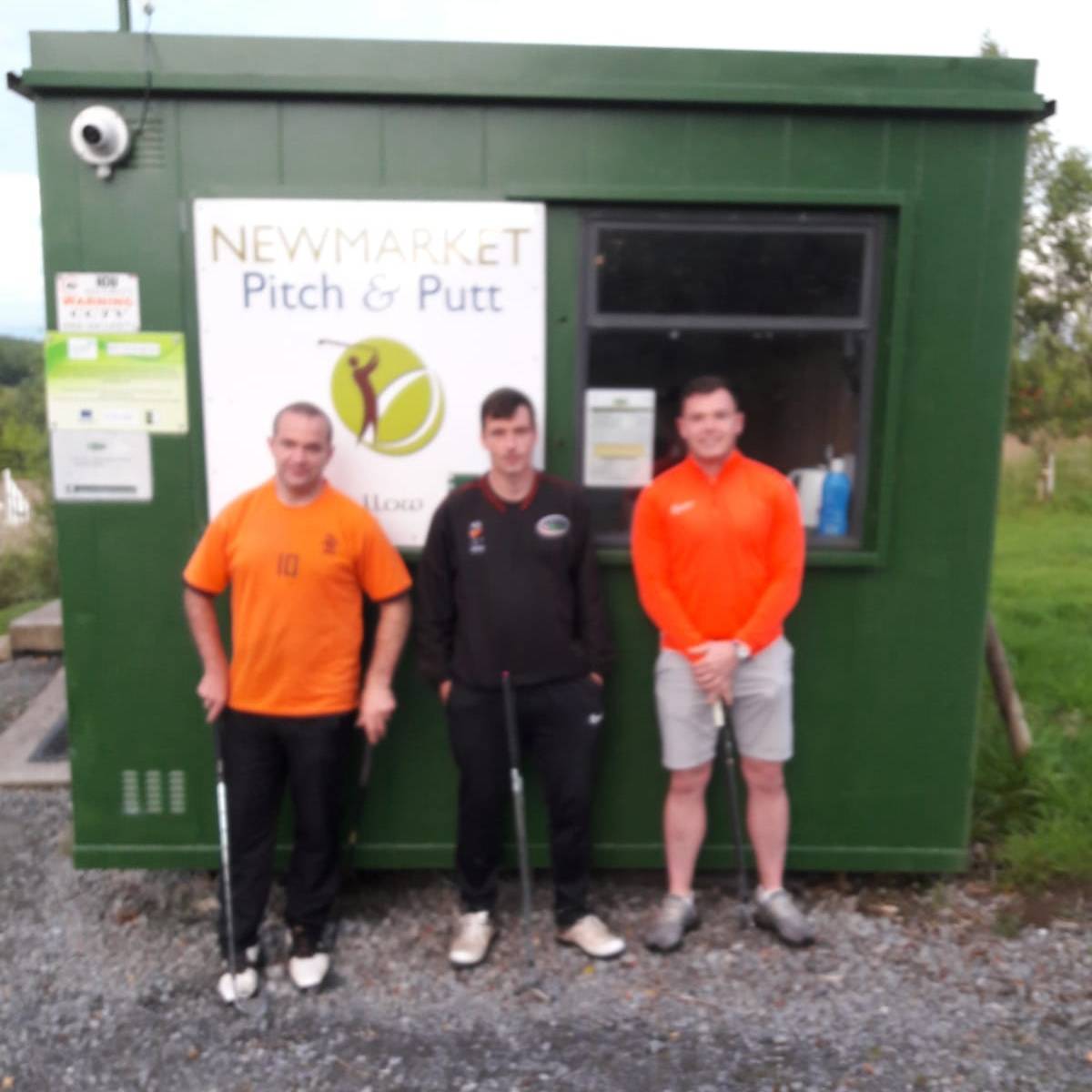 Wednesday 5th August Winners as Follows:

Ciaran Murphy, Allan Dugdale and Donal Hannon with a Nett Score of 32 (B9) #3ballscramble

Congratulations Guys and great shooting by all who played 👏👏👏

Next competition will be on Saturday 8th August at 7:00pm.
#pitchandputt