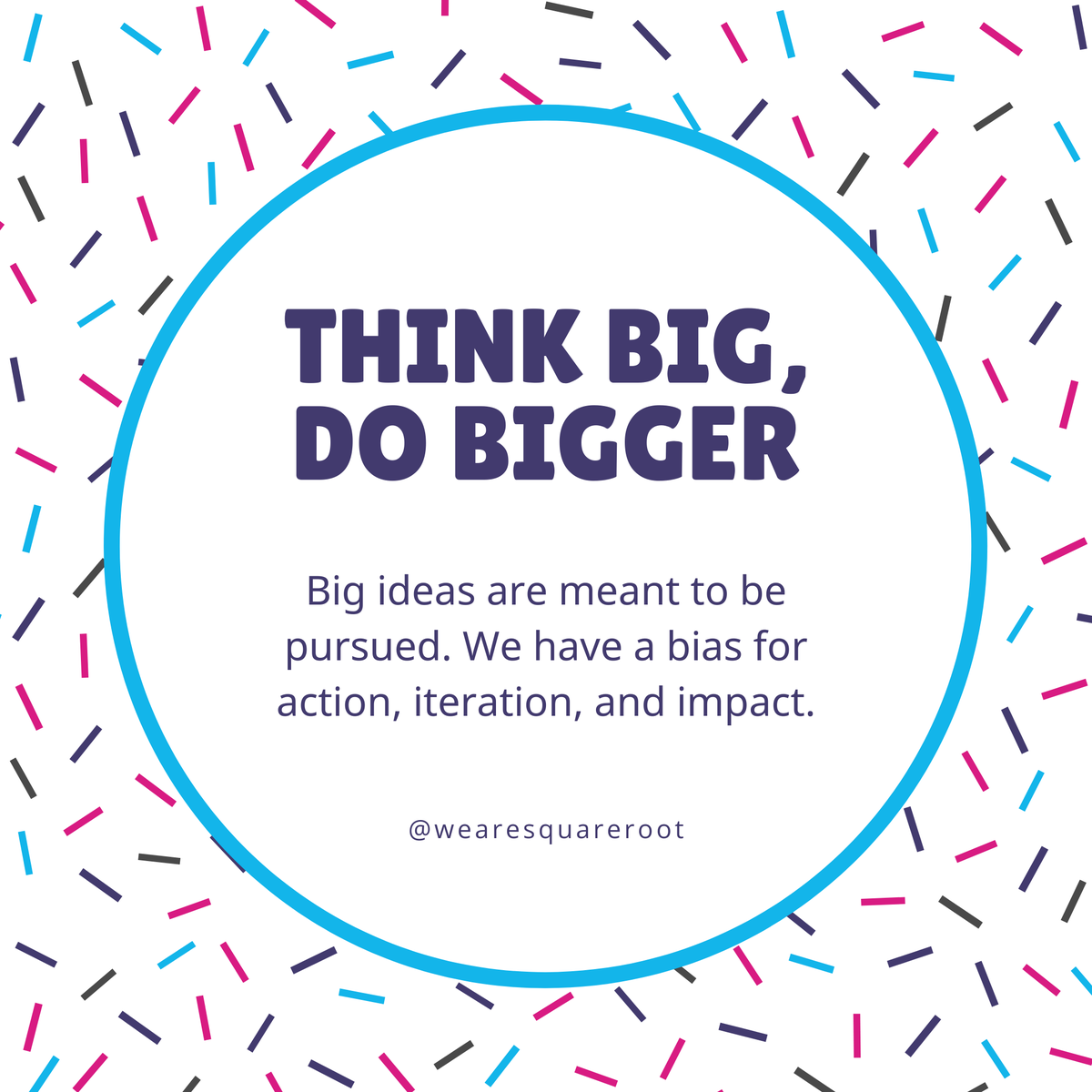 SquareRootATX's tweet photo. Congrats to Kelsey, HR + Recruiting Coordinator, on receiving our #ThinkBigDoBigger value award! She elevates the team's effort, craves feedback + uses it to nurture an inclusive experience. TB;DB is creativity brought to life, something Kelsey lives on the daily π https://t.co/enHRGXQlWX