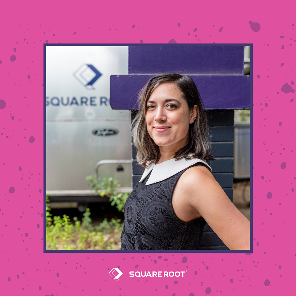 SquareRootATX's tweet photo. Congrats to Kelsey, HR + Recruiting Coordinator, on receiving our #ThinkBigDoBigger value award! She elevates the team's effort, craves feedback + uses it to nurture an inclusive experience. TB;DB is creativity brought to life, something Kelsey lives on the daily π https://t.co/enHRGXQlWX