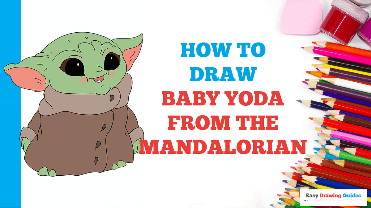Easy Drawing Guides Ar Twitter How To Draw Baby Yoda From The Mandalorian Easy To Draw Art Project For Kids See The Full Drawing Tutorial On T Co Hhjdzgqcxv Babyyoda From Themandalorian Howtodraw