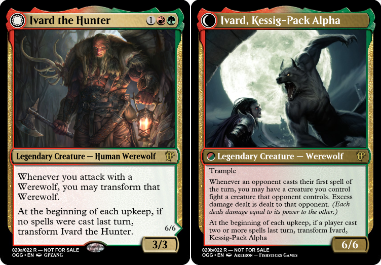 mtg werewolf support cards Self-Analysis: Custom Commander Precon - Gruul Werewolves | Designer Chronicles 3/3 Illustrated by Miranda Meeks. Greater Werewolf [Homelands] - Moderately