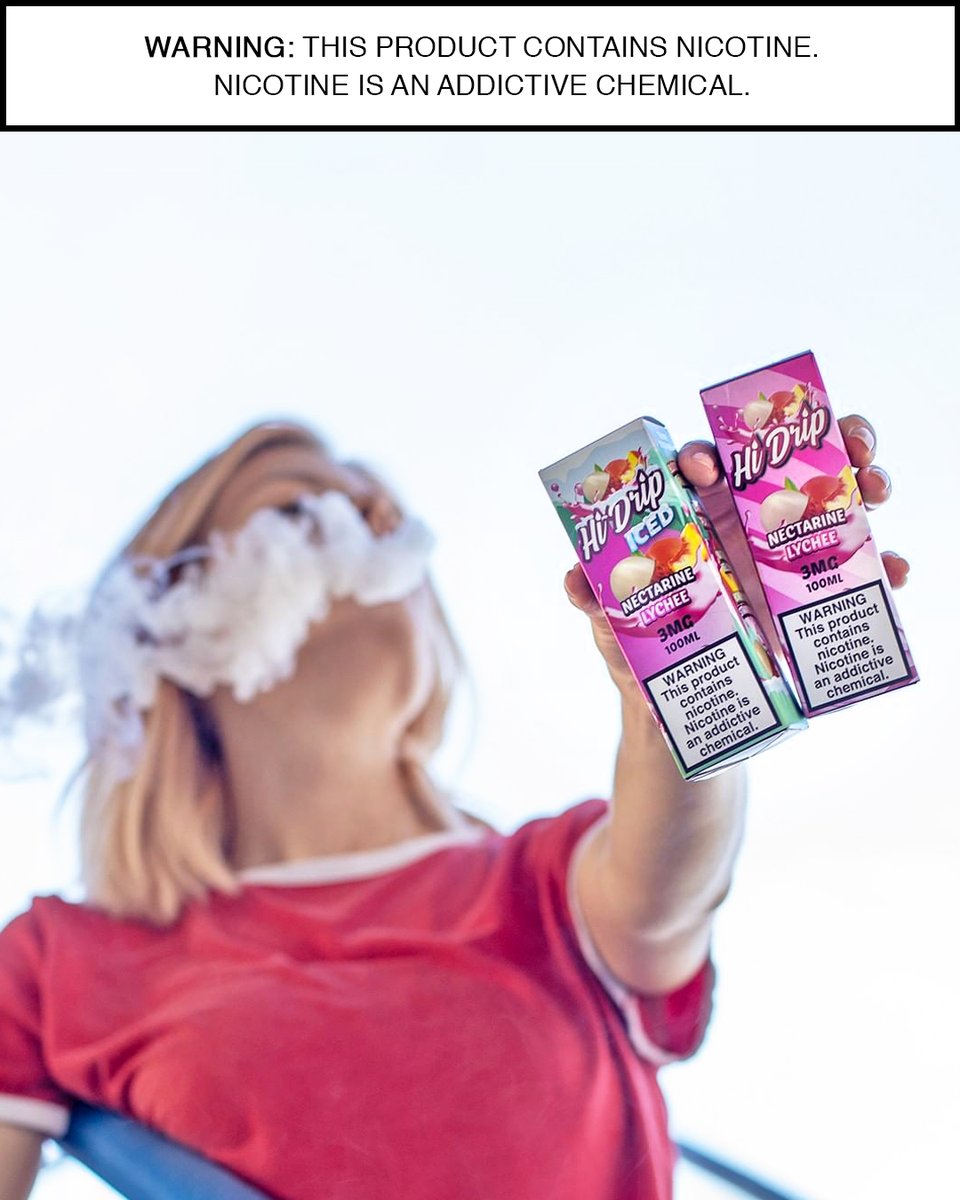volcanoecigs's tweet photo. If you haven't tried Hi-Drip's Nectarine Lychee yet, you're missing out. 😋 Try it in Original, Iced, or Iced Salt Nic. https://t.co/Y5I4LV4rDr