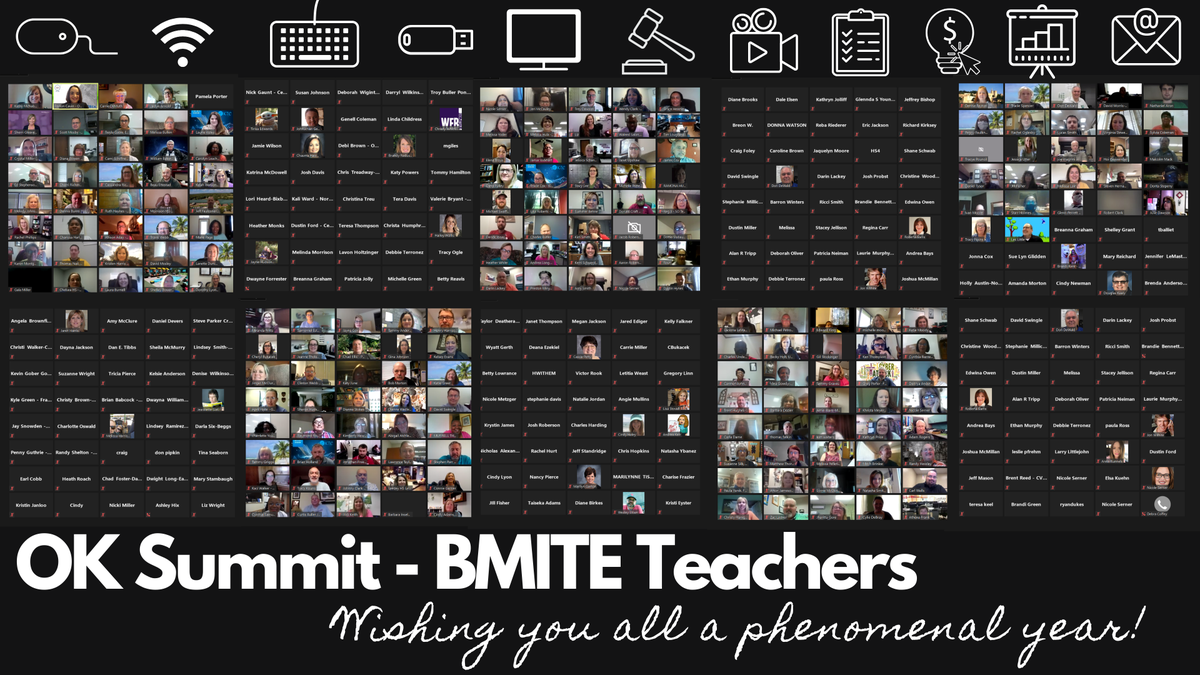 BMITE1's tweet photo. Thank you to the 380 BMITE teachers who joined in on Day 2 of Oklahoma Summit! We wish you all the very best this year! https://t.co/j9Sl7BtGtE