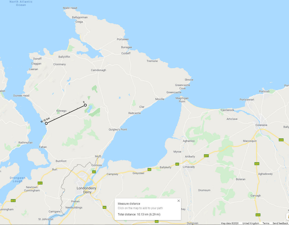 I'm feeling more confident now. I'd like in particular to thank the small mountain of Damph in County Donegal whose position uniquely in the Inishowen peninsula of being over 10km from the coast let me quickly test dozens of options.
