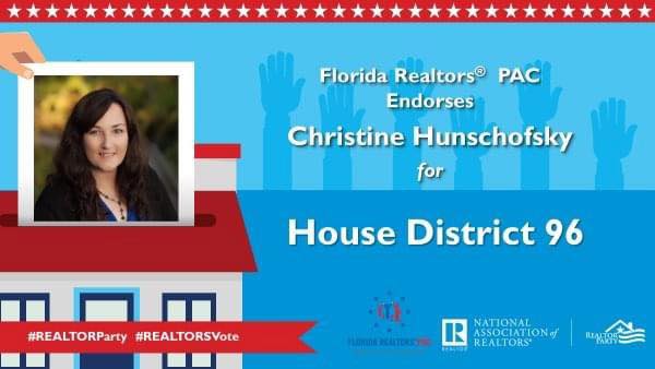 Honored to be endorsed by the Florida Realtors! christineforflorida.com