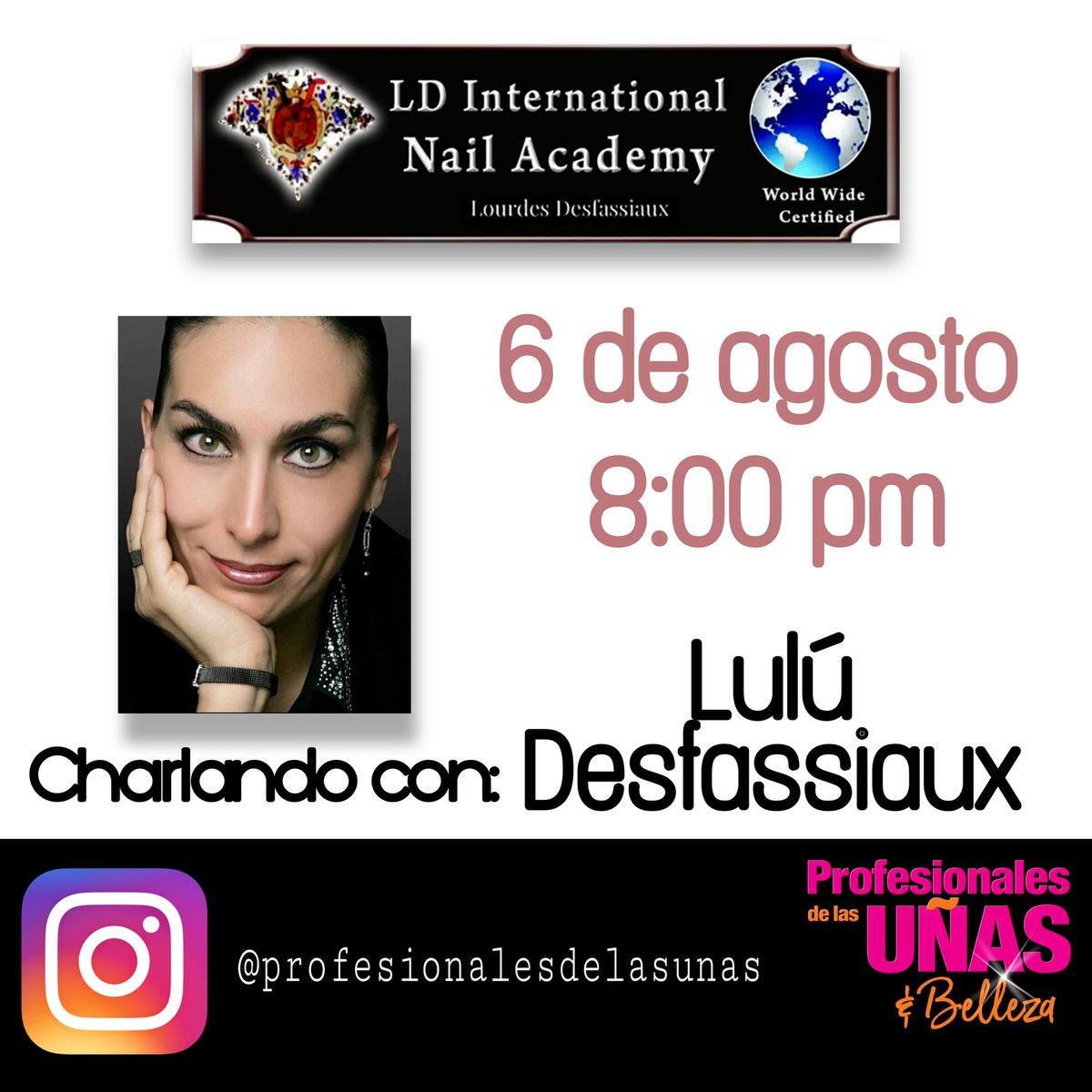RevistaPDU's tweet photo. Mañana!! 8:00 pm hora de CDMX @Luludesfassiaux
Te esperamos 😃 https://t.co/ML79dVlmE6