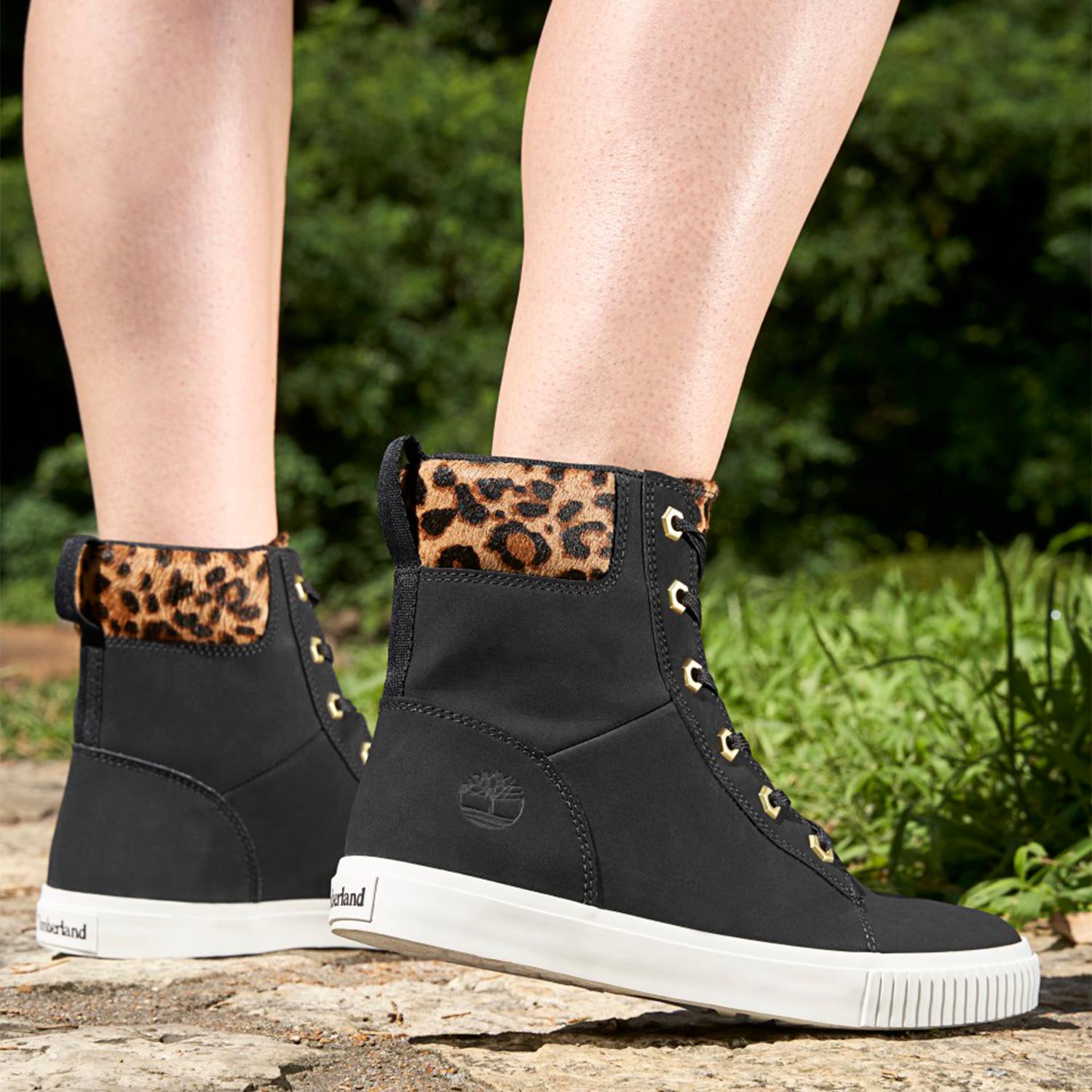 timberland leopard boots