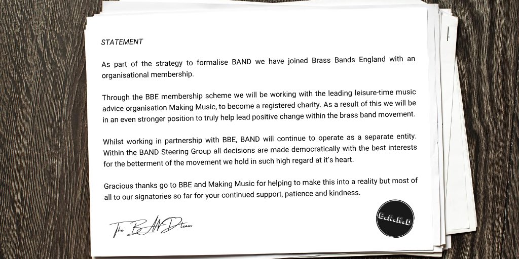 WeAreBAND's tweet photo. Exciting times ahead! Thank you all for your continued support.

#Progress #MovingForward https://t.co/DGRFLr4USs