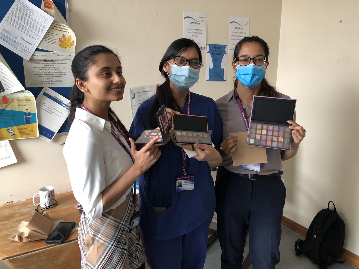 ward33Lri's tweet photo. A farewell Fuddle for our junior doctors yesterday. Organised by Dr Culasso so to Sanchita, Sanya and Nabeelah all the best in your new jobs and just to say you were a lovely addition to the 33 team @Leic_hospital @UHL_Team_SM @UHLfox @kieron_Barrs @NohaFAhmed https://t.co/C7u1srORO6