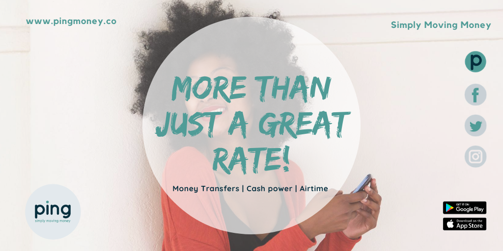 pingmoneyapp's tweet photo. Ping Money offers so much more than just a GREAT RATE! Try us today! 
Find us online https://t.co/w5lppn0uY8 
Download the app https://t.co/2tVyFrXDpP

#pingmoney #Gambia #sendwithping #sendmoneyonline #TheGambia #gambiandiaspora #ping #lowfees #nofees #pingasmile #pingagain https://t.co/eOTNgJ3lxS