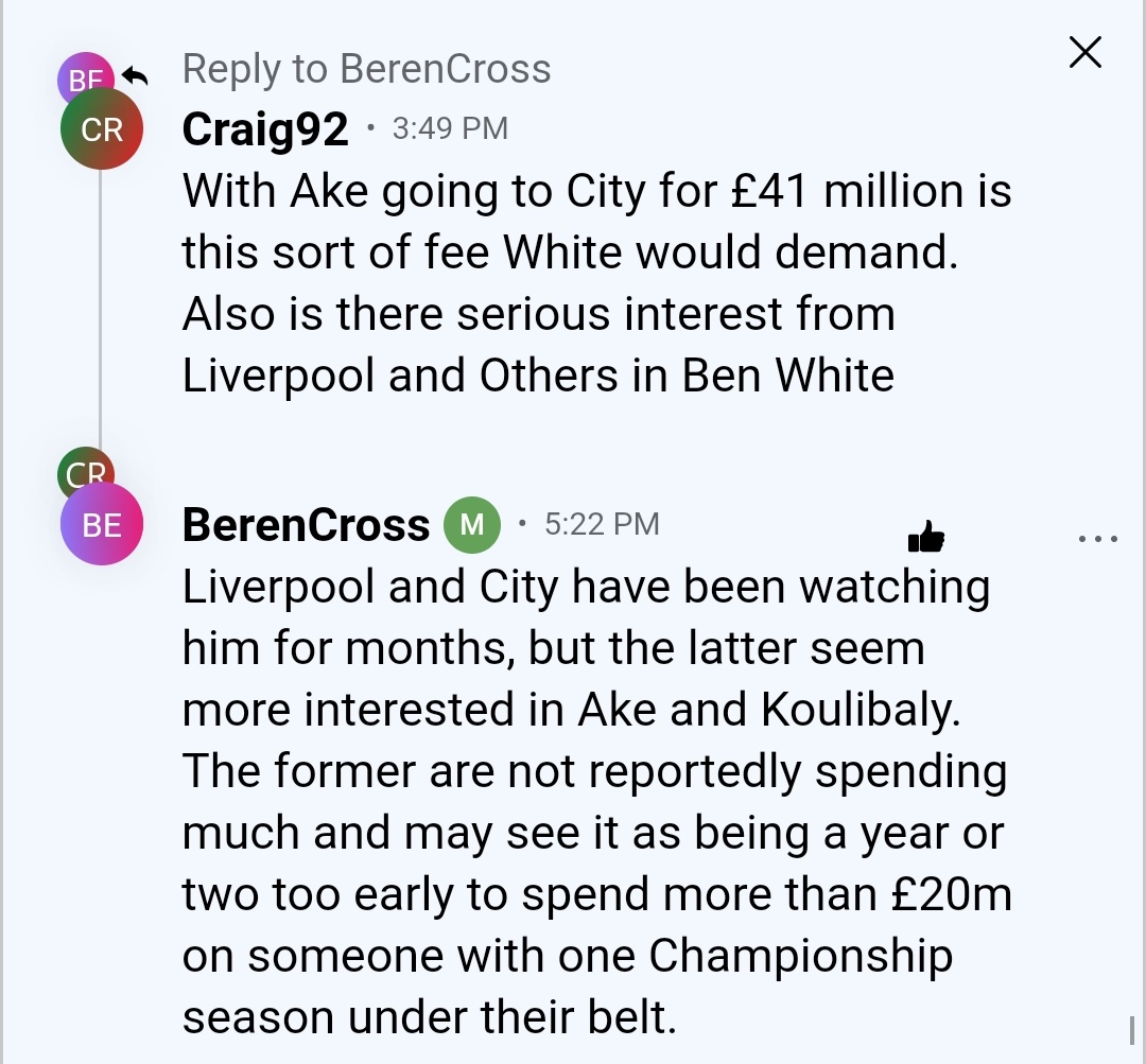 Ben White interest from other clubs  #LUFC