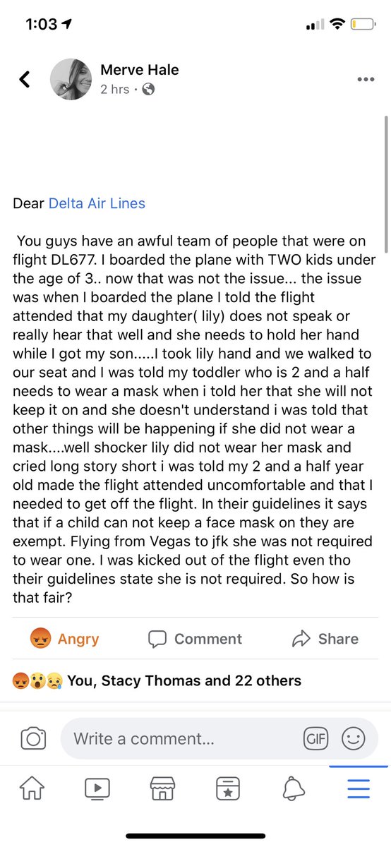 krys2lynn's tweet photo. @Delta @JFKairport can someone explain to me why this situation was okay?! Discriminating against my special needs niece! #letstalkaboutit #deltajfk #delta #jfkairport #jfkdelta https://t.co/P09aJQwgia