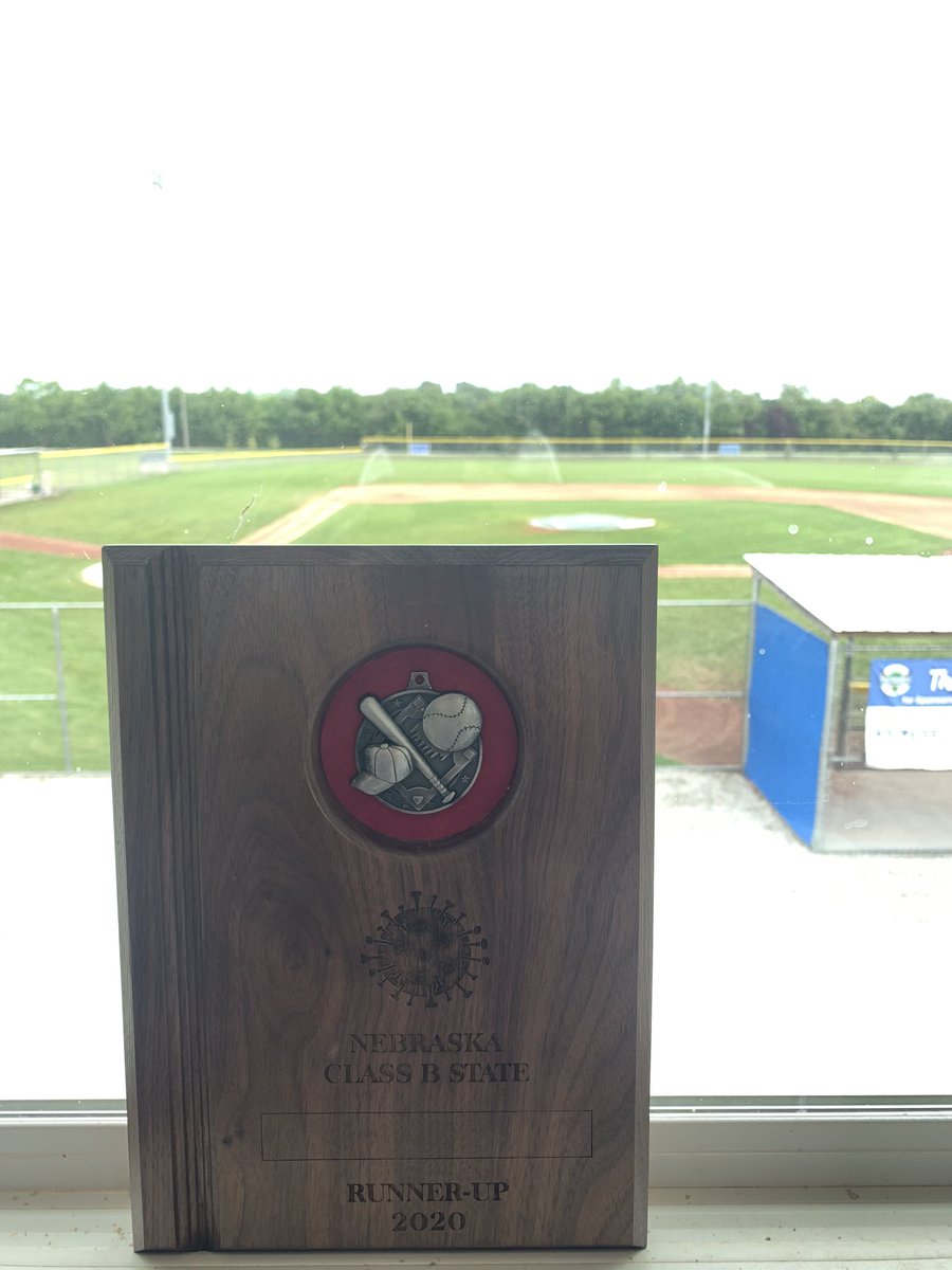 ashlandlegionBB's tweet photo. Here is it folks! The plaque has made its way to #TheJack

Your Ashland Seniors are your 2020 Class B State Runner-Ups!

Obviously we wish this plaque said Champions, but I could not be more proud of how our players &amp; coaches handled the adversity that the year 2020 threw at us. https://t.co/jjeZ0qVpoo