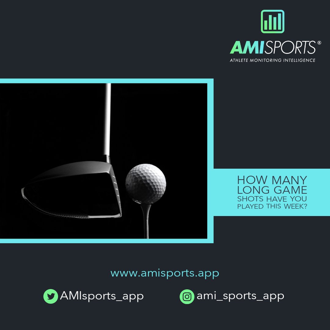 Logging your range sessions allows you to monitor your workloads and practice structures | Be more strategic in your approach | Monitor and optimize practice using #AMIsportsgolf | Launching summer 2020 | #AthleteMonitoringIntelligence #OptimizePractice #Golf