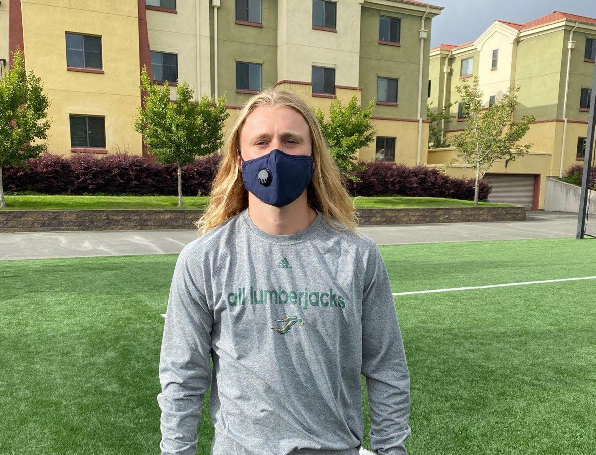 HumboldtJacks's tweet image. .@HSUJacks' Fans, join @HSU_Mens_Soccer and remember to wear your face coverings, to social distance and to wash your hands.  #TrueJacks #AloneTogether