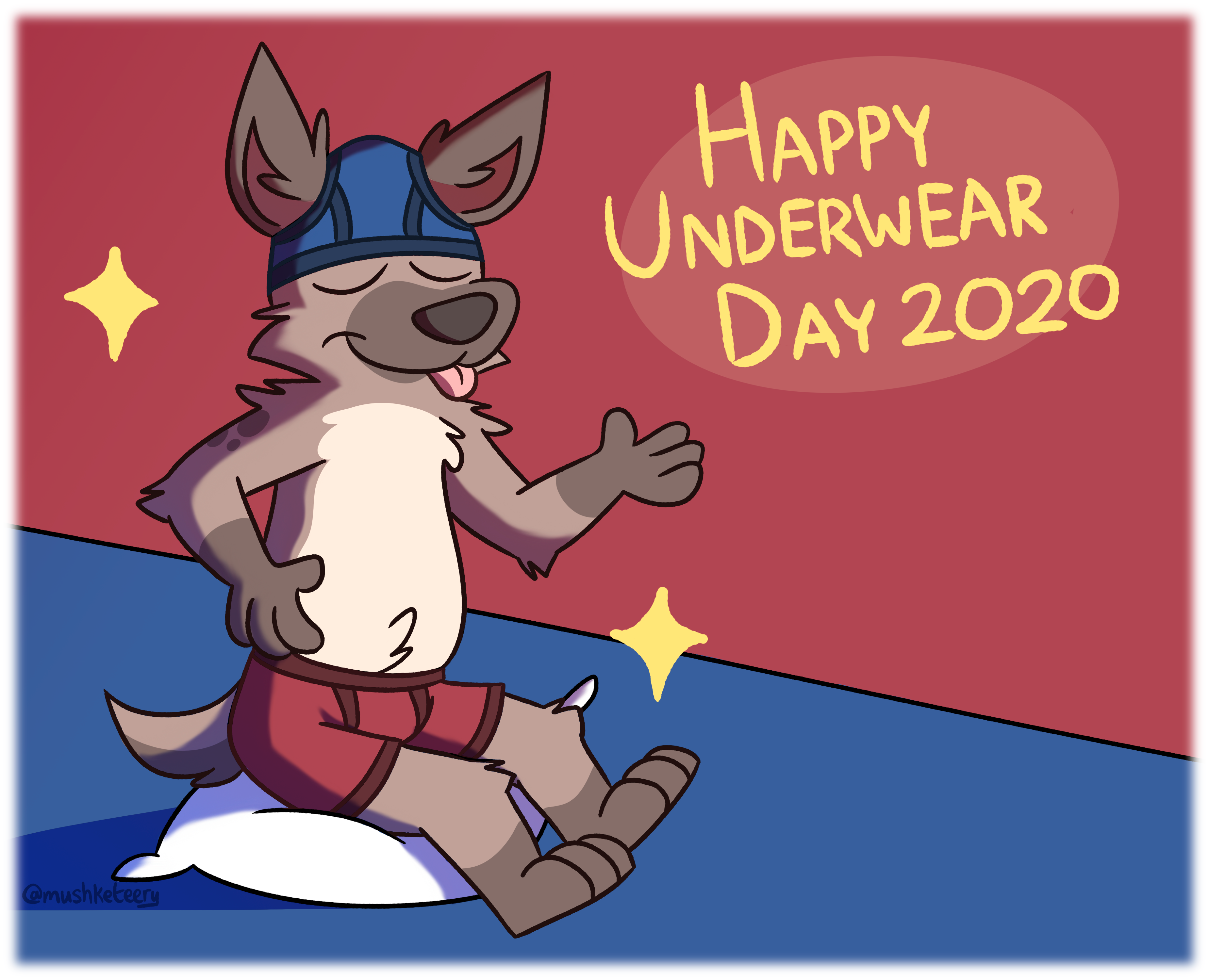 Mushy on X: It's National Underwear Day! Make sure to wear undies today.  I'm wearing two :D! #NationalUnderwearDay  / X