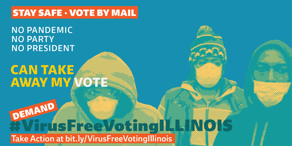 NwsofaKym's tweet photo. Apply for your #VoteByMail ballot today!! #VirusFreeVotingILLINOIS @NWSOFA @IndivisibleIL https://t.co/3HFrUoVqd5