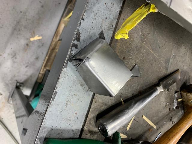 MAAP1070's tweet photo. Whats going on at MAAP βMetal Labβ today? Josh is repairing a section of the lower inner door on our Super 90 project. @RPM_Foundation @PistonFound #Autorepair #Metalrepair #autorestoration https://t.co/lZPBs1QdBm