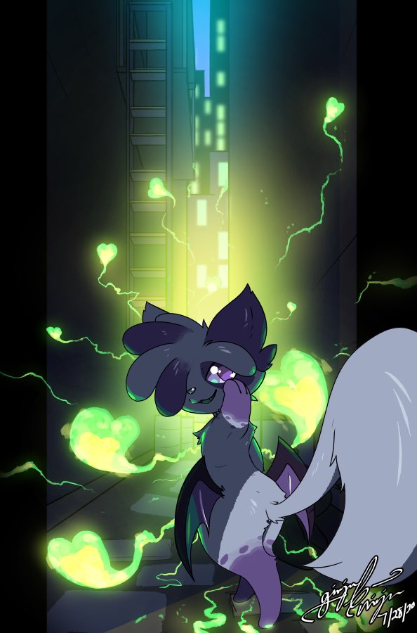 A cat offers a walk down an alley, but to where? Will you follow? Thank you to @giautum for commissioning this piece of their cat sona! Was fun to draw the floofy boi. 💜 #Furry #Art #Commission #Cat