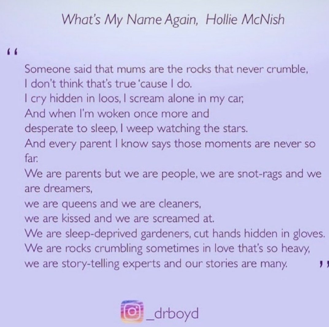 I remember reading this poem by @holliepoetry when my 5 year old was a baby and crying (probably for the 20th time that day), because it was so real and raw. It also gave me comfort knowing I wasn't the only one feeling that way. #pndchat #PNDHour #Nobodytoldme