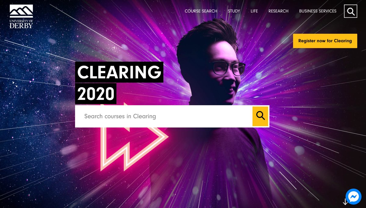 Jon McBride (@jmcbee84) on Twitter photo Umm. I *really* like the <a href="/DerbyUni/">University of Derby</a> home page. This is such a refreshing look in #HigherEd, IMO. 
Love the lean in to search. 
Always appreciate <a href="/pierotintori/">Piero Tintori</a>'s insights at @eduwebconf. He's shown so many great examples.
#EduWeb20 Umm. I *really* like the <a href="/DerbyUni/">University of Derby</a> home page. This is such a refreshing look in #HigherEd, IMO. 
Love the lean in to search. 
Always appreciate <a href="/pierotintori/">Piero Tintori</a>'s insights at @eduwebconf. He's shown so many great examples.
#EduWeb20