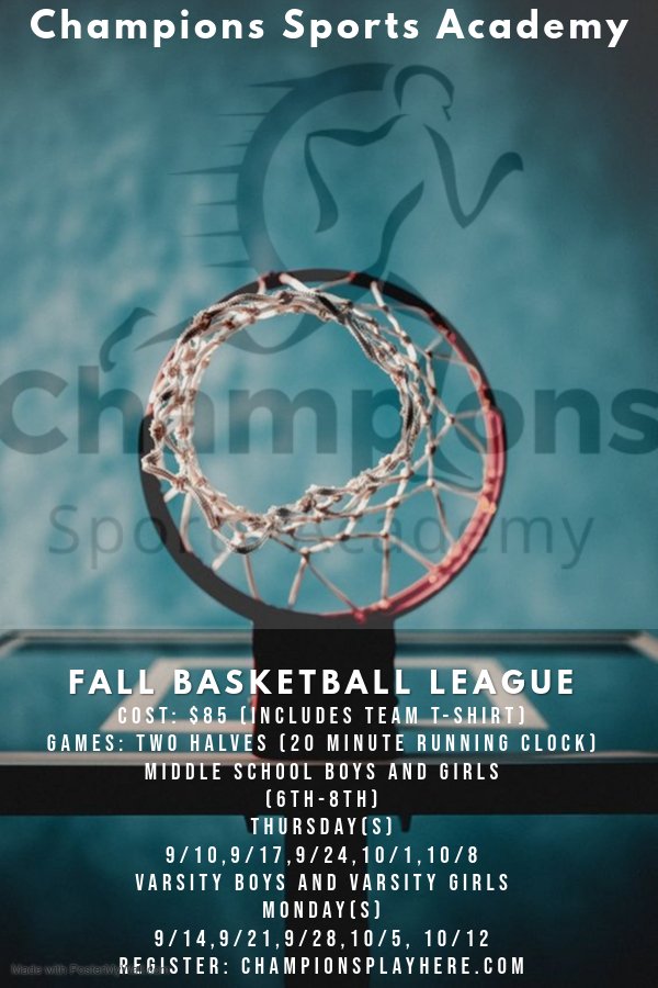 ChampionsSA16's tweet photo. We are ready to get these Basketball Runs in‼️Come COMPETE in the League💪Varsity Boys🏀Varsity Girls🏀Middle School🏀 https://t.co/4wd2XkGCX4 https://t.co/geAcFpeQyc