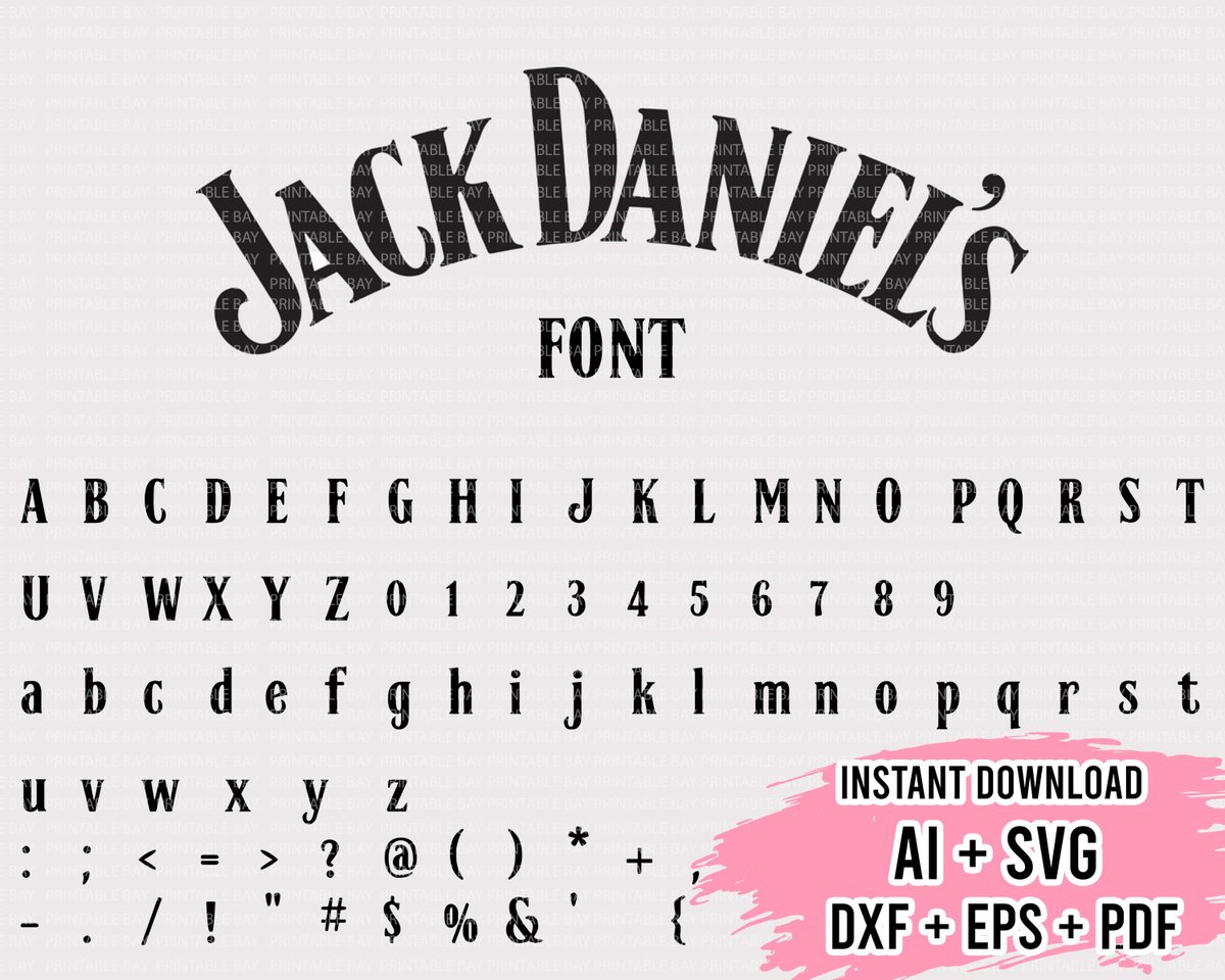 jack daniels font dafont similar