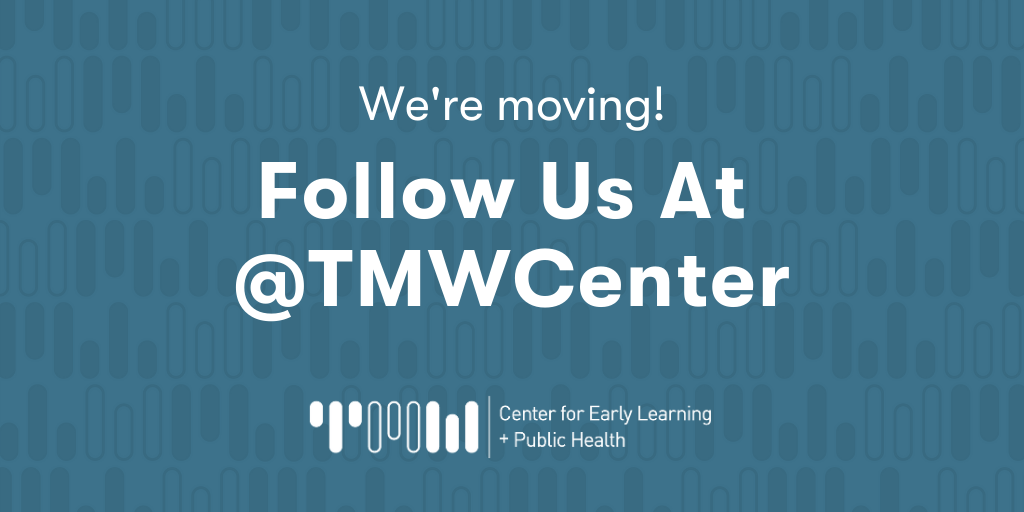 TMW3Ts's tweet photo. We’re moving! As of August 17, this account will no longer be active. Follow @TMWCenter to continue getting our updates! #movingaccounts https://t.co/7RMP7dLrml