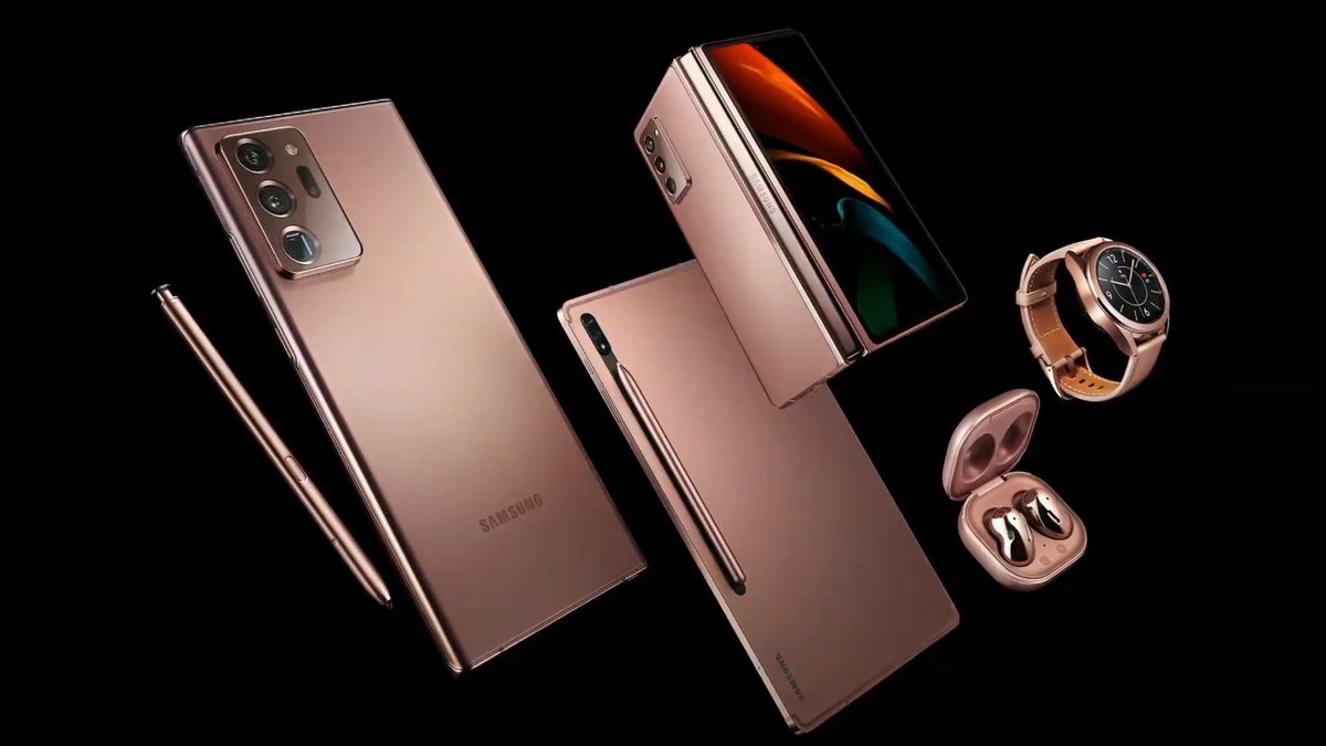 DerekTechReview's tweet photo. Looks like Samsung wins again this year with their new devices....
Note 20/20 ultra,
Tab S7/Surplus,
Z fold 2,
Bud live.
This are all new fantastic smartphones from Samsung.... All new colors and specs....
#SamsungUnpacked
#SamsungEvent
#SamsungNote20Ultra
#SamsungEventNG https://t.co/9q3moWdEy2