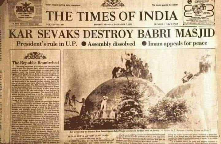 owais7704's tweet photo. Tell your kids that you built your #RAMMANDIR on the dead bodies of thousands of Muslims
Tell them that you DESTROYED #BABRIMASJID to build your Temple Also tell them that the Supreme Court had said "THE DEMOLITION OF BABRI MASJID WAS AN UNLAWFUL ACT"#5thAug_BlackDay https://t.co/cnuvzk5jpq