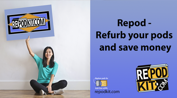 repodkit's tweet image. repodkit.com Repod - Repad your pods and save money - Replace pads for leak free refills. #vapelife
#vapenation #vapecommunity  #vapeporn #vapefam #vapeon #vapers #vaporwave #wevapewevote #juul #repod
