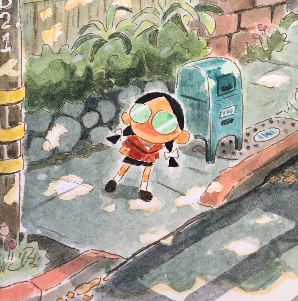 yodelui's tweet photo. Another painting from a while ago. Working traditionally is so meditative cuz I’m not at the computer doing 5 other things simultaneously 🌱 https://t.co/ynKyJkc5B8