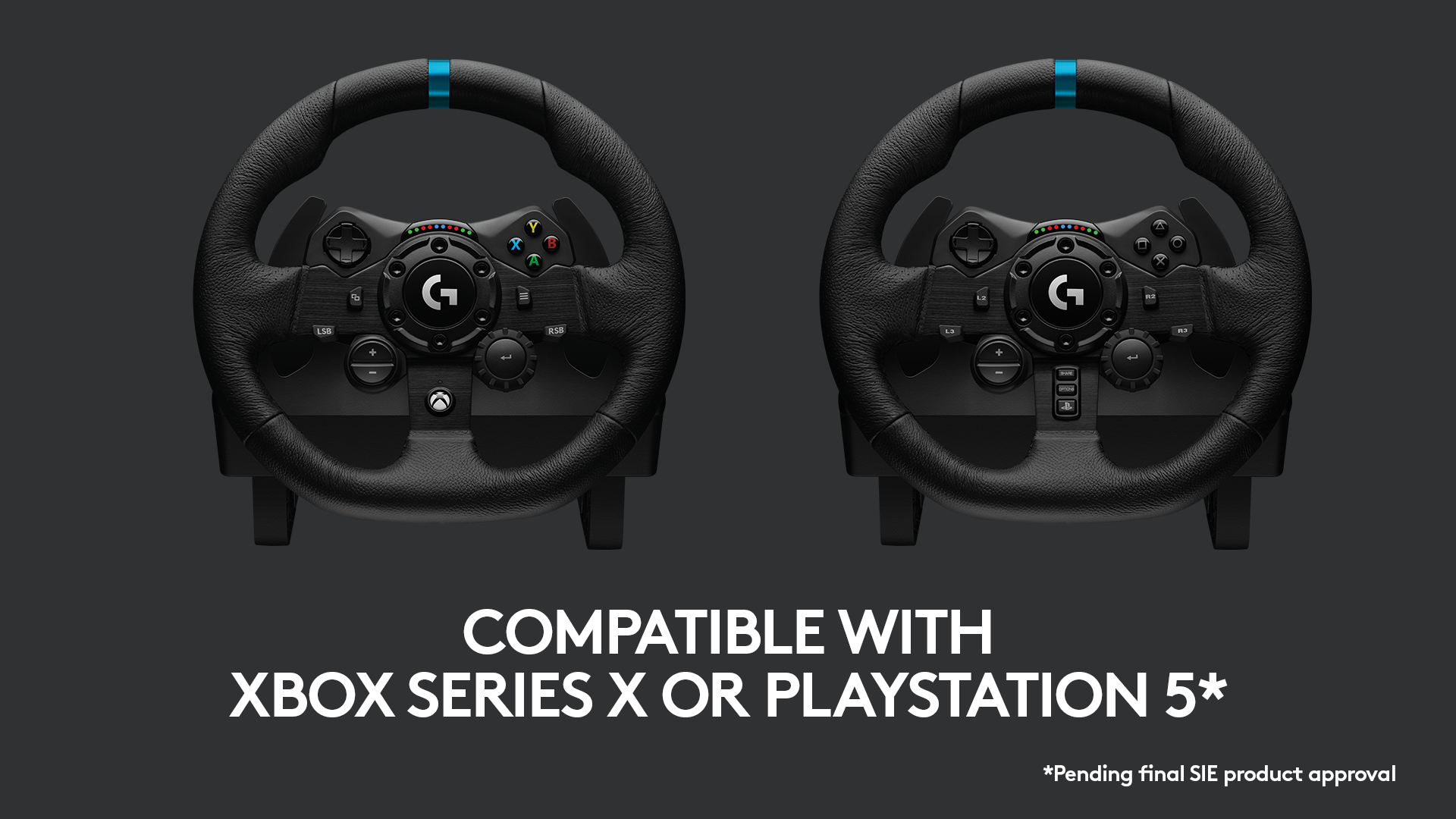 Logitech G on X: Good news simracers! Each version of the G923 Racing Wheel  and Pedals is compatible with either Xbox One or PlayStation 4. The new  wheels and our current gen