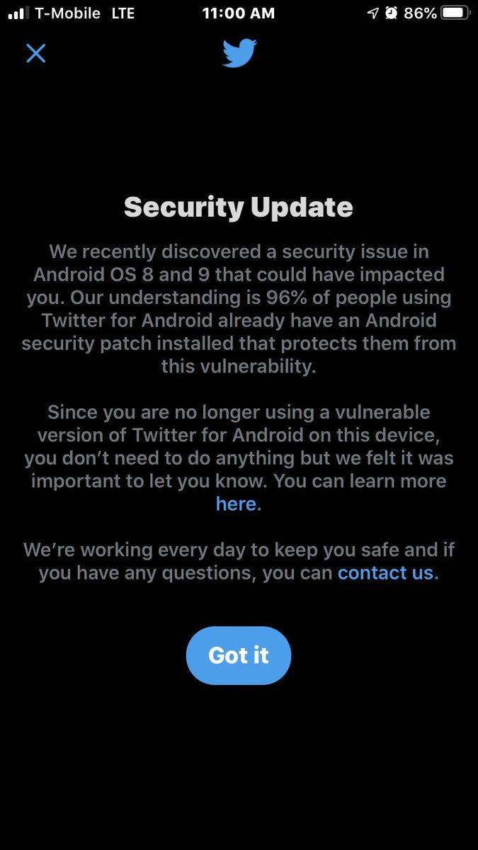 Security Comms fail:

If you have enough info to know I’m not affected, don’t send a security notice.

Doing so trains users to click through &amp; take no action.
Don’t do it.

Example of unnecessary security communication that will drive target users to ignore warnings over time:
