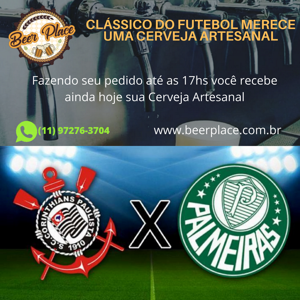 beerplacebr's tweet photo. ⚽🍻⚽Clássico do Futebol sem sua Cerveja Artesanal Fresca, não dá!⚽🍻⚽

♨Compre On-line: https://t.co/iNGbPm0MDP

🛵 Delivery no mesmo dia para as compras realizadas até as 17hs para as regiões de Alphaville, Tamboré, Barueri, Cajamar, Santana de Parnaíba e Carapicuíba. https://t.co/lUjyPXpaAW