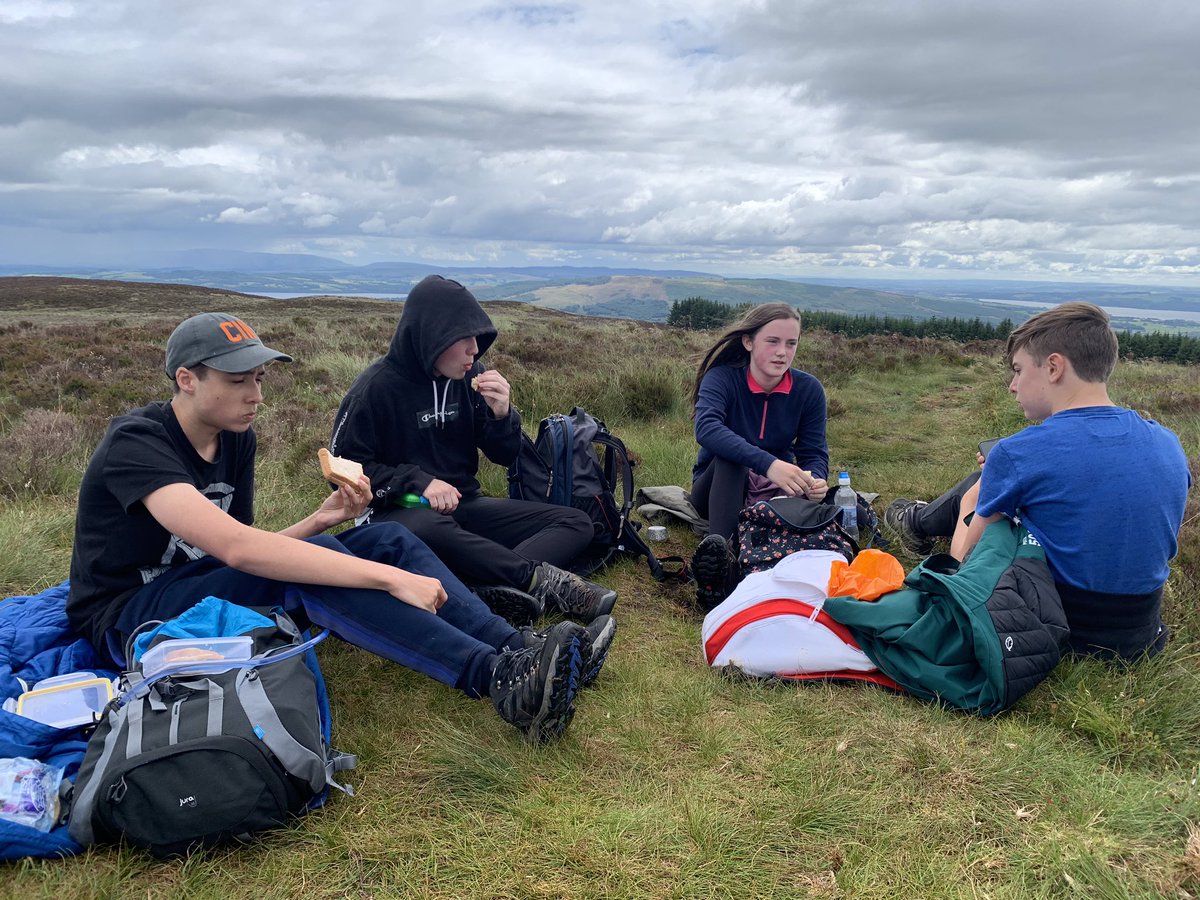 Bronze D of E Assessed expedition.  Two very different days for weather - but the teams just kept smiling! Great effort! #Lomondschool#DofE#Adventure#Determination#challenge
