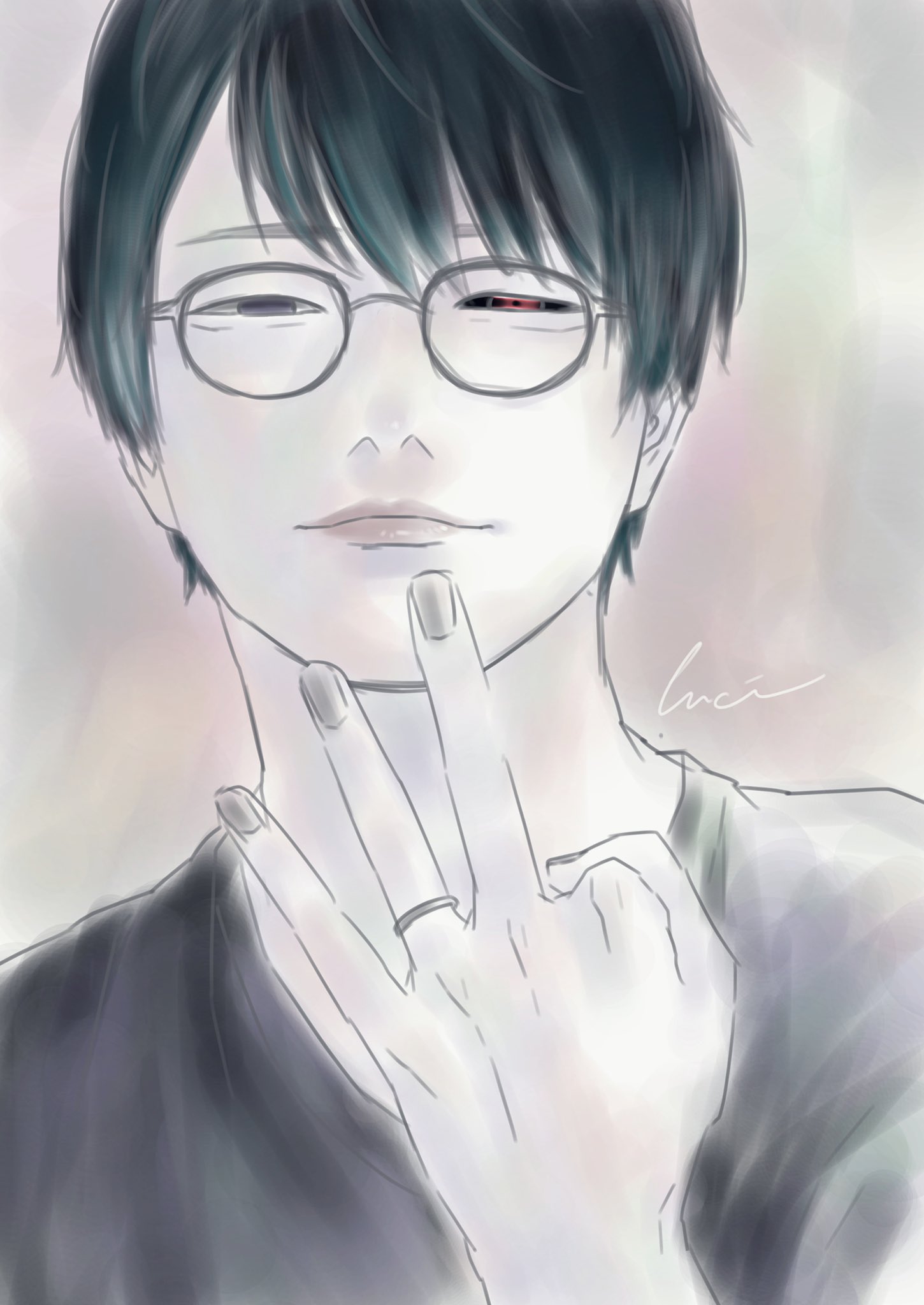 るし 石田スイ先生っぽく描いてみました この描き方めちゃくちゃ楽しい 江口拓也 花江夏樹 T Co A0r3qgprst Twitter