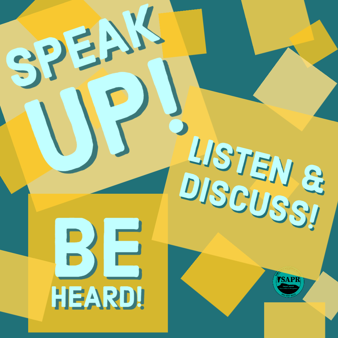 VTNGSAPR's tweet photo. Speak Outs are a type of event that are meant to get conversation going about hard to discuss topics. This event is a space for survivors to voice their thoughts, and/or experiences; for service members to discuss what they see, hear and feel, in regards to the topic. https://t.co/7QUkfYKHaE