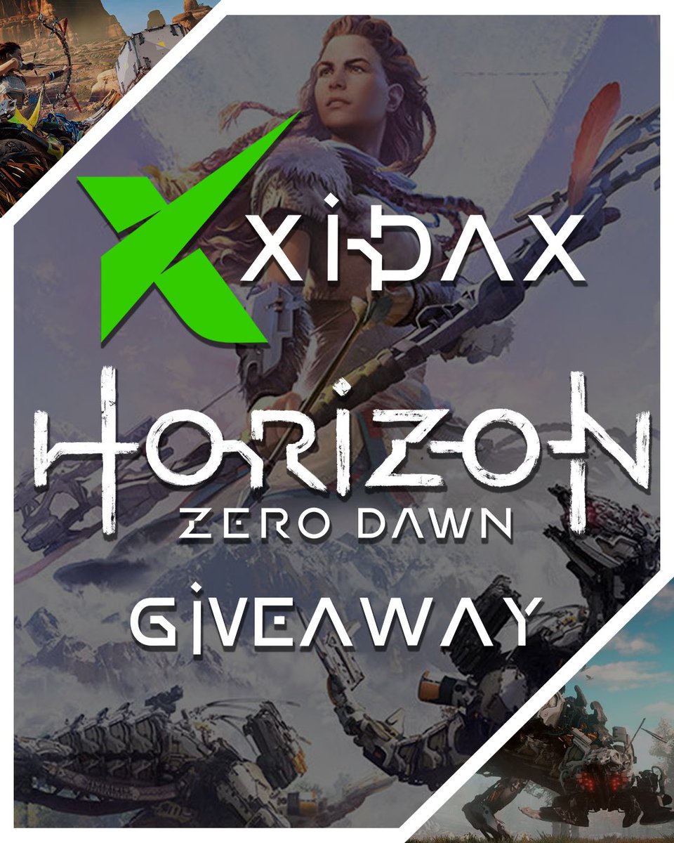 GAME GIVEAWAY! We are giving away a copy of the now to PC, Horizon: Zero Dawn! All you have to do is....

1. Like this post
2. Follow Xidax (if you haven't already)
3. Retweet!

Winner will be chosen on 8/7