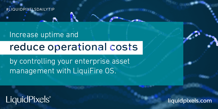 LiquidPixels's tweet photo. Maintain and control all of your #operationalassets and equipment in one place. Learn more about the values LiquiFire® OS brings to #EAM. https://t.co/X8HarZOfhi
#LiquidPixels #LiquidPixelsdailytip #tipoftheday #enterprisesolution #LiquiFireOS #enterpriseassetmanagement https://t.co/OZhAehX1s5