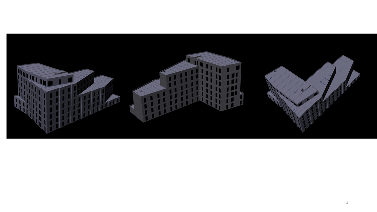 DesignersBim's tweet photo. Simple tender model of a building designed as a cross-wall precast solution,  created in Tekla Structures: https://t.co/KO9QzimbAh