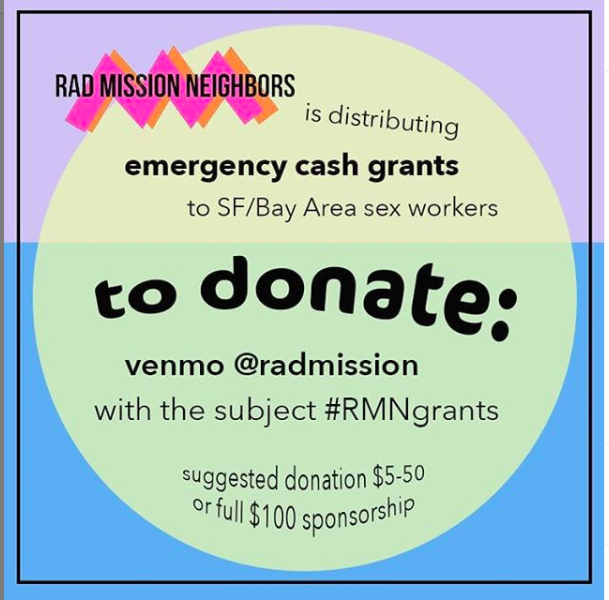 Last weekend alone we gave out $1200 in $100 microgrants directly to street-based sex workers in SF 💓💓💓 THANK YOU to everyone who has contributed to our emergency grant project! We are so happy to be able to provide a little support to those who need it.