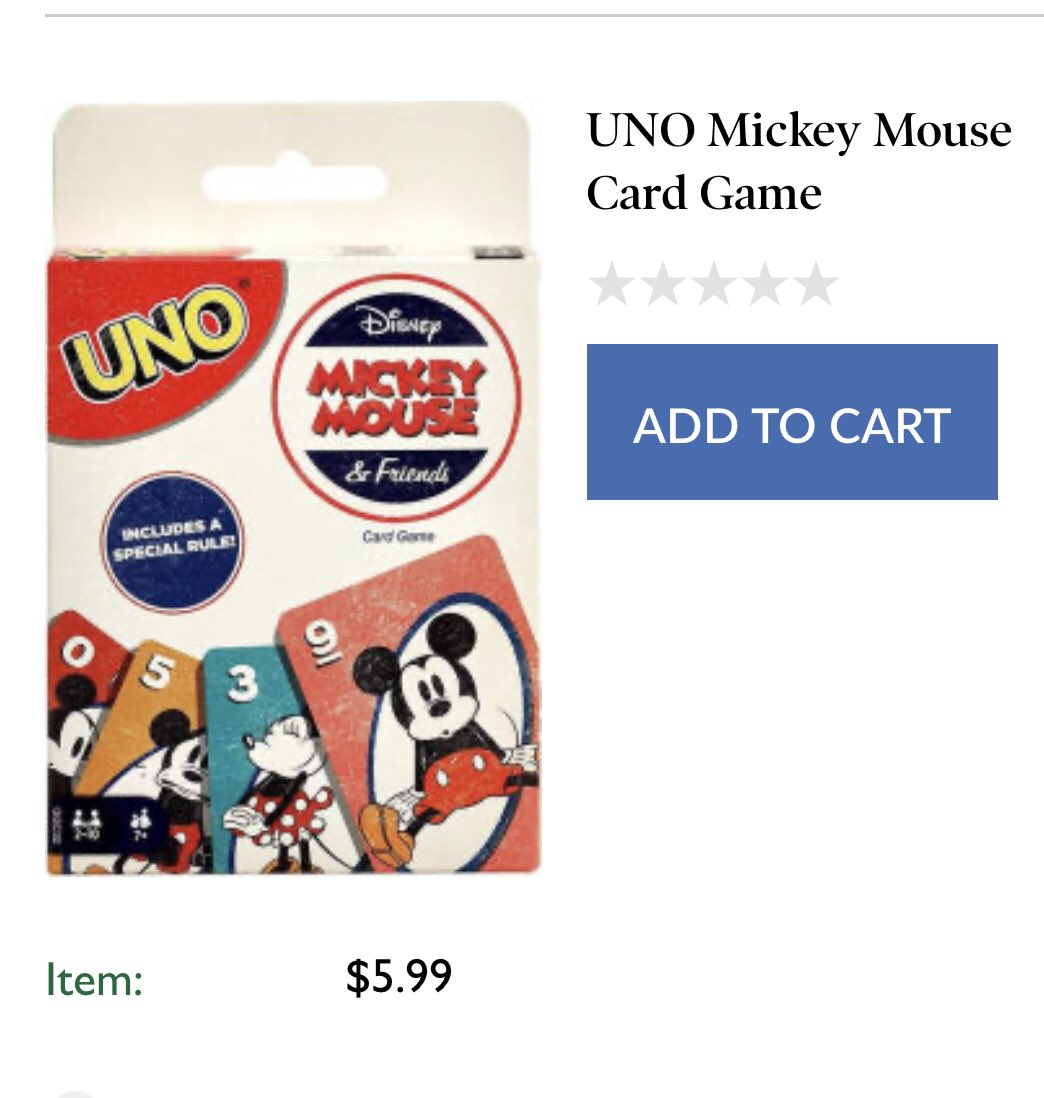 Vintage Mickey Uno