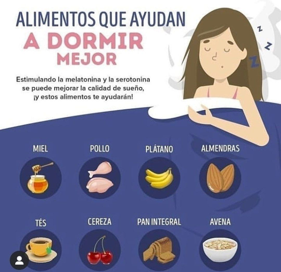 Mejores alimentos para antes de dormir💤💤