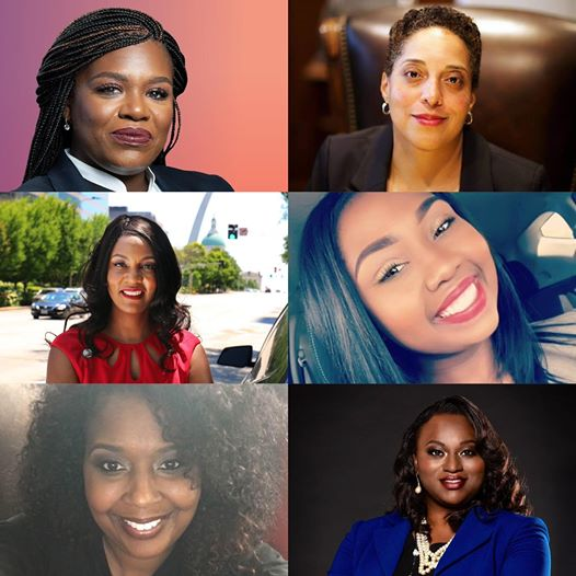 #BlackHistoryMoment
Missouri voters put 6 beautiful black women in powerful positions August 4, 2020
That’s black history for the books 
Cori Bush
Kim Gardner 
Tishaura Jones 
Kimberly Ann Collins
Angela Mosley
Alissia Canady 
#BlackGirlMagic