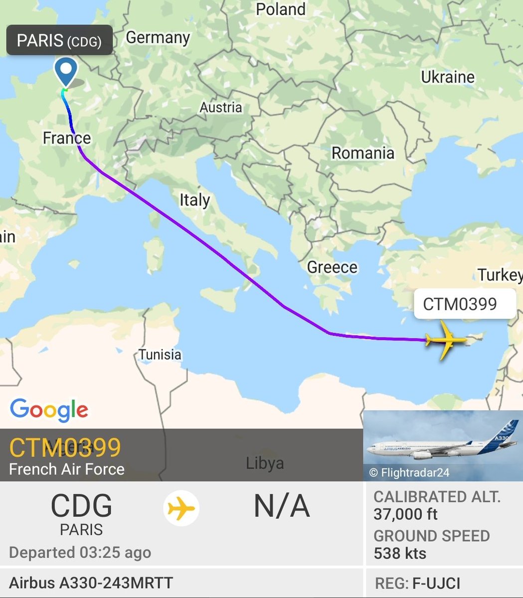 French Air Force a330 heading Lebanon now f-ujci #BeirutExplosion