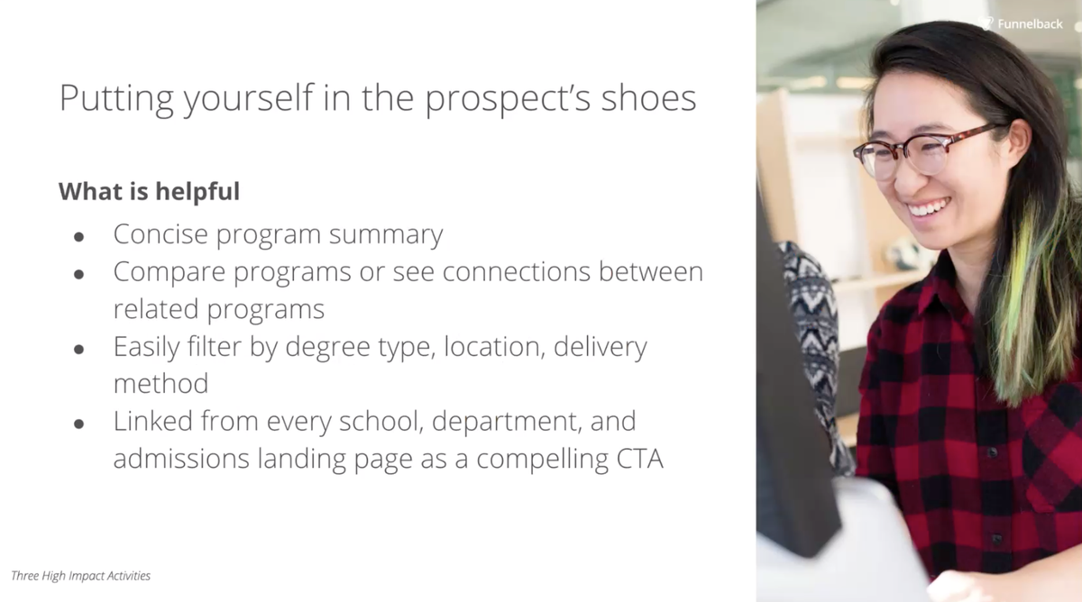 Kris Hardy (@krishardy83) on Twitter photo Put yourself in the shoes of the prospective student. Some great tips from <a href="/funnelback/">funnelback</a> at #EduWeb20. Put yourself in the shoes of the prospective student. Some great tips from <a href="/funnelback/">funnelback</a> at #EduWeb20.