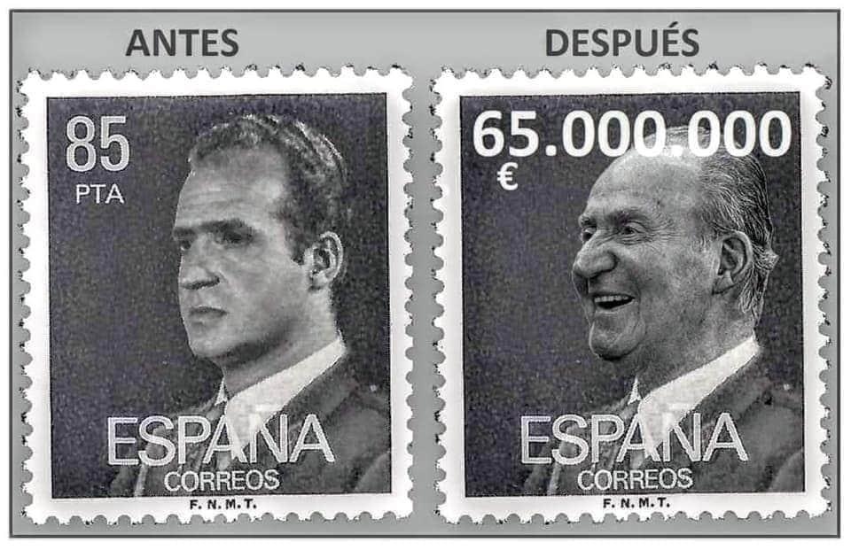 PILI93s's tweet photo. #ExiliarAlosBorbones
#BorbonesLadrones #BorbonALaFuga #borbonesout
Llego de la mano de un dictador genocida y lo hizo con las manos vacías, hoy se va con miles de millones de euros y con la connivencia del Parlamento español https://t.co/QxmcwSGIO4